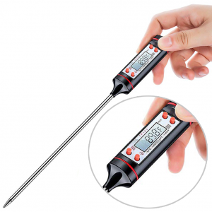 New Instant Read Digital Probe Thermometer Food Cooking Meat Kitchen BBQ Candy